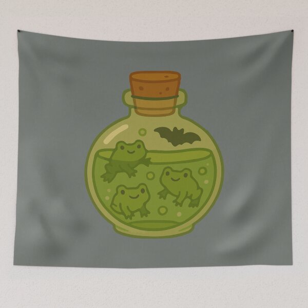 Item preview, Frogs in a Potion Bottle designed and sold by Shannon Barrera.
