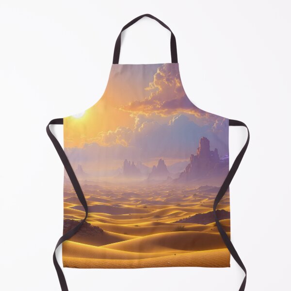 Item preview, Crystal Tower in the Golden Desert – Fantasy Landscape Artwork designed and sold by eyeconart.