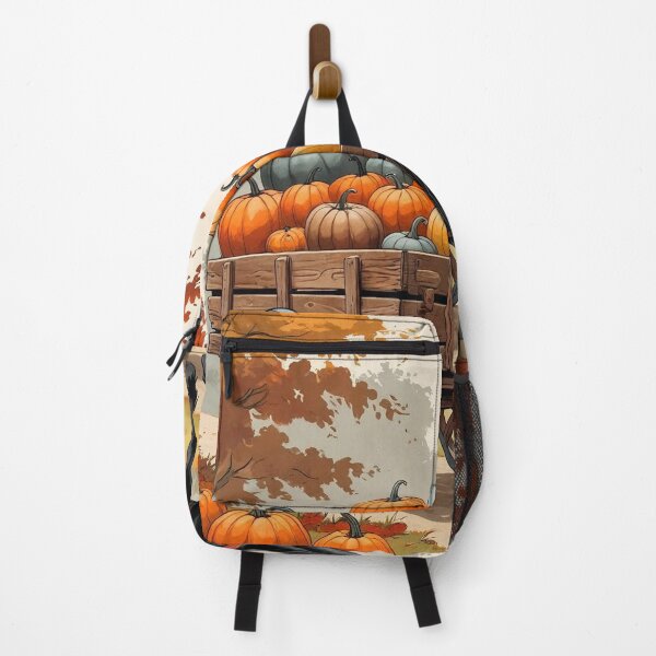 Item preview, Pumpkin Wagon Ride – Vintage Cottagecore Halloween designed and sold by Deezyned.
