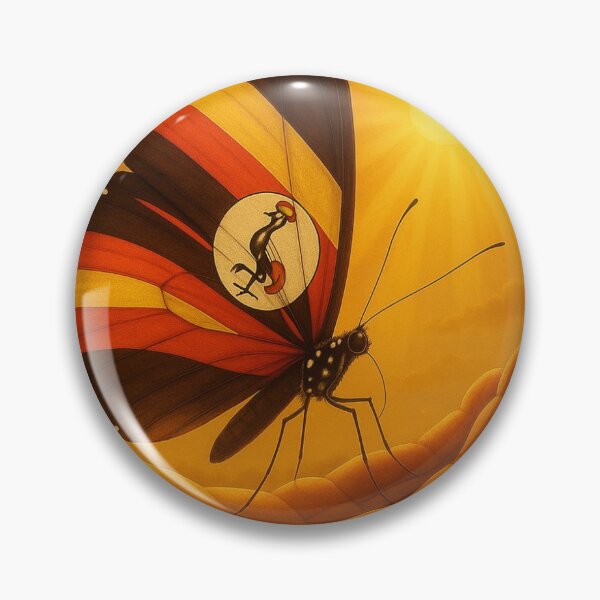 Item preview, Uganda Butterfly Sunset – Symbol of Freedom and Beauty designed and sold by DuttyLion.