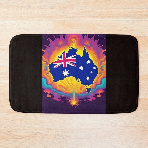 Item preview, Australia Outline in Flag Colors – Unique Map designed and sold by RAKO13.