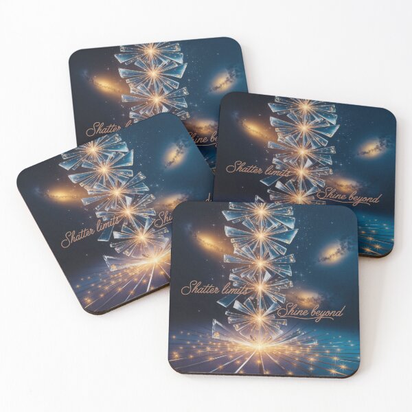 Item preview, Shatter Limits, Shine Beyond – Dynamic Glass Sticker designed and sold by MoodtypeS25.