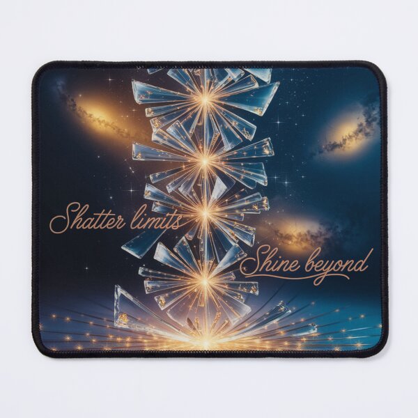 Item preview, Shatter Limits, Shine Beyond – Dynamic Glass Sticker designed and sold by MoodtypeS25.