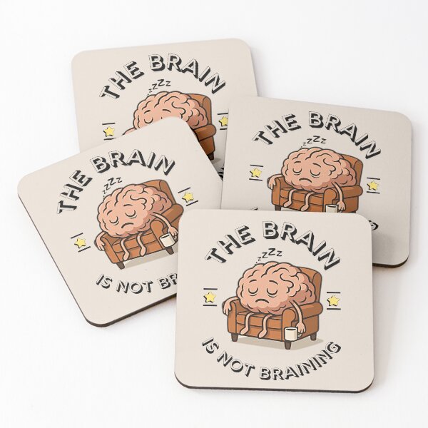 Item preview, Sarcastic Sleepy Brain with Coffee – The Brain Is Not Braining | Relatable Funny designed and sold by Cree8if.