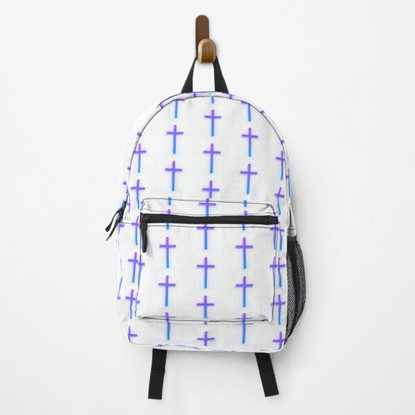 Item preview, neon blue-purple Calvary cross designed and sold by Tai.