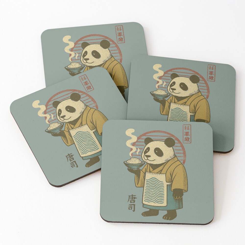 Item preview, Coasters (Set of 4) designed and sold by PandaGeek.