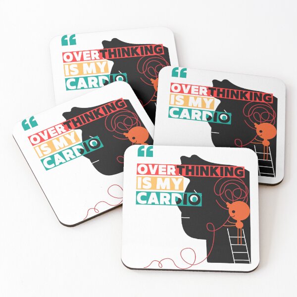 Item preview, Overthinking is My Cardio – Psychology Humor Design designed and sold by Mindscapes Studio.