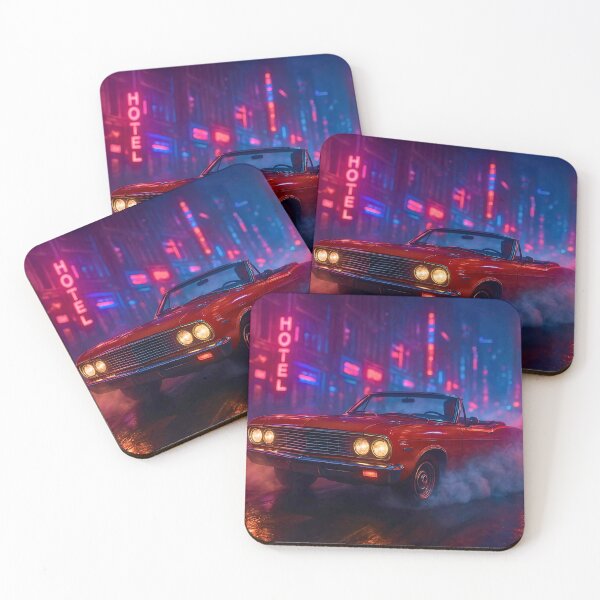 Item preview, Vintage car neon city lit  designed and sold by Safoo92.