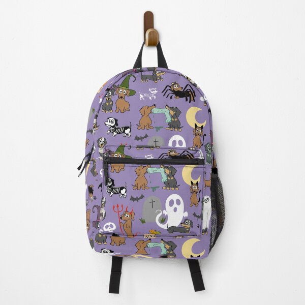 Item preview, Halloween Dachshund Party - Cute Sausage Dog Spooky Pattern Purple designed and sold by Laura Deakin Artist.