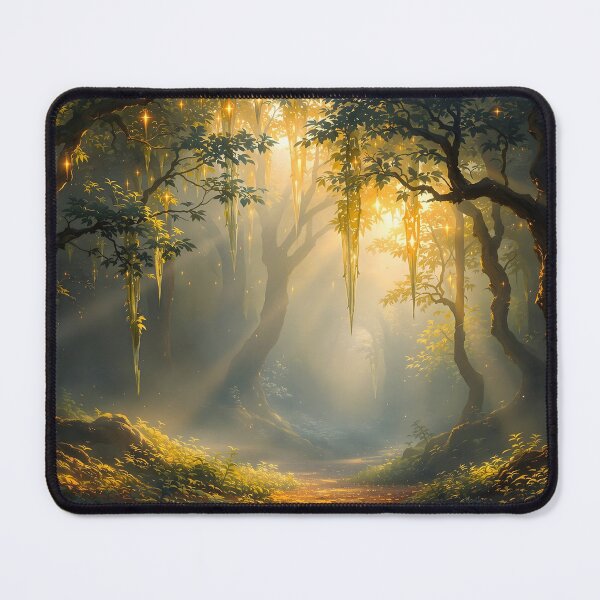 Item preview, Enchanted Forest Path with Golden Light designed and sold by eyeconart.