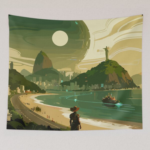 Item preview, Sugarloaf Mountain at Dawn designed and sold by Honu2025.