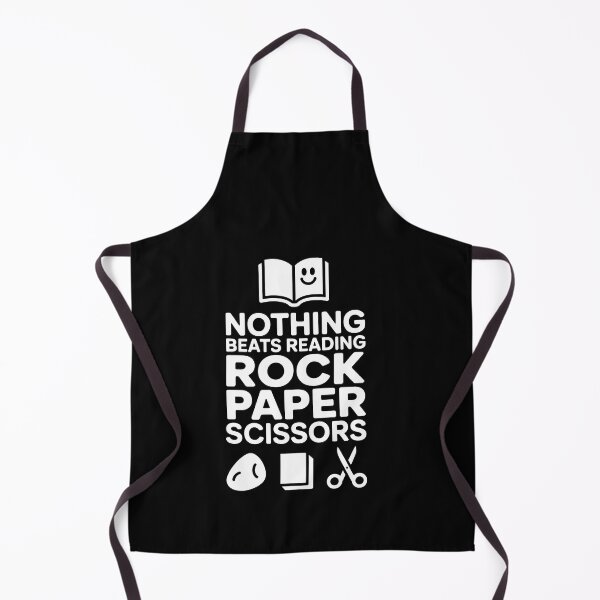 Item preview, Nothing Beats Reading Rock Paper Scissors – Simple Monochrome Artwork designed and sold by Stock4U.
