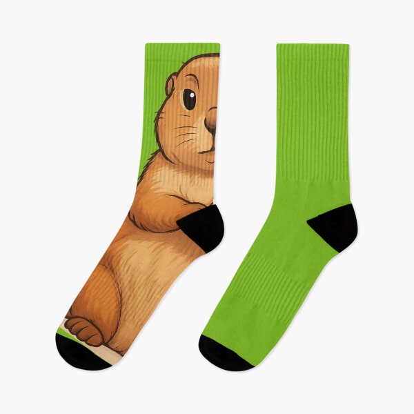 Item preview, Original Groundhog Illustration – Cute Cartoon Animal Design designed and sold by pixelandpine.