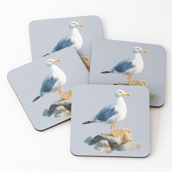 Item preview, Seagull Standing Confidently on a Rock designed and sold by Violet Peonies.