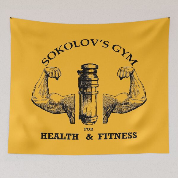 Item preview, Sokolov's Gym - Black - FLAT designed and sold by Anguru.