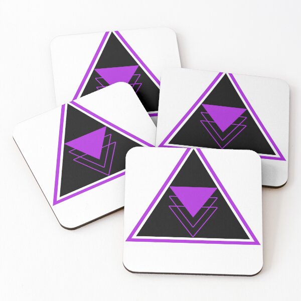 Item preview, Purple Minimalist Neon Triangles - Futuristic Geometric Art designed and sold by Avagen Designs.
