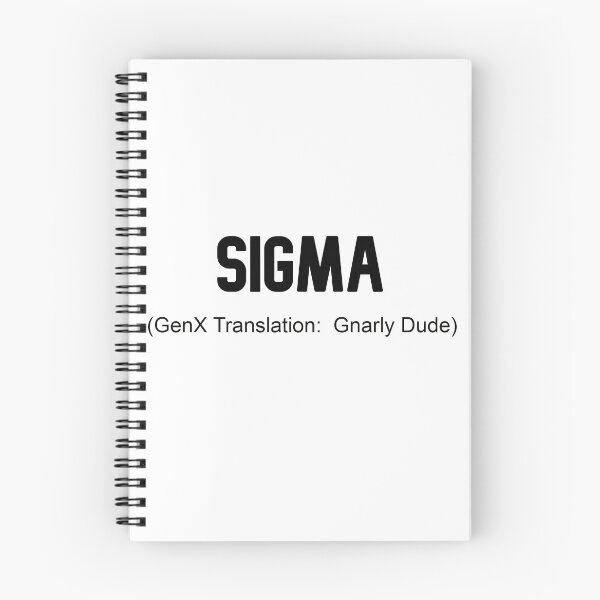 Artikelvorschau, Sigma-Slang für Männer der Generation X erklärt entworfen und verkauft von hominym.
