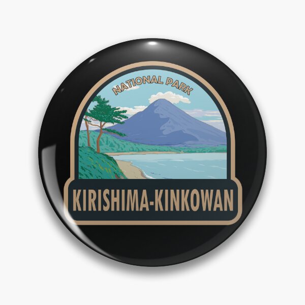 Item preview, Kirishima Kinkowan National Park Japan Travel Art designed and sold by KrisSidDesigns.