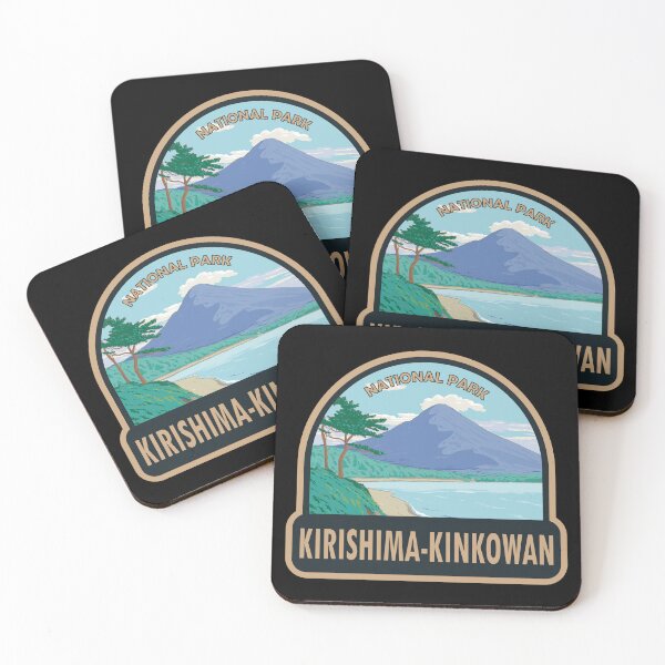 Item preview, Kirishima Kinkowan National Park Japan Travel Art designed and sold by KrisSidDesigns.
