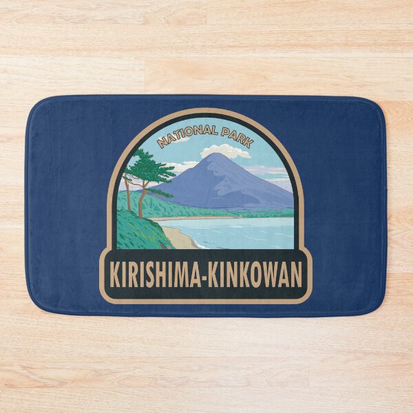 Item preview, Kirishima Kinkowan National Park Japan Travel Art designed and sold by KrisSidDesigns.
