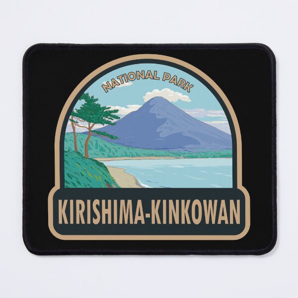 Item preview, Kirishima Kinkowan National Park Japan Travel Art designed and sold by KrisSidDesigns.