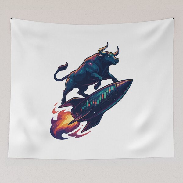 Item preview, Stocks Bull Chart Profit Rocket Gift designed and sold by Pineapple-Tree.