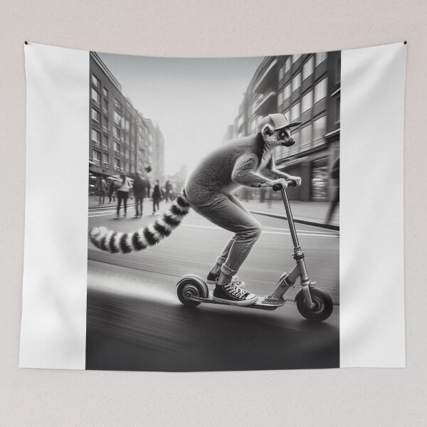 Item preview, "Scoot Over, I'm Lemur-ing the Streets!" designed and sold by Print Fiction.