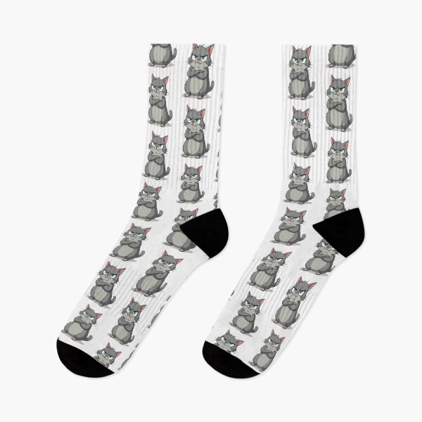 Item preview, Grumpy Grey Cat, Sassy Cat Attitude designed and sold by Bareradesigns.