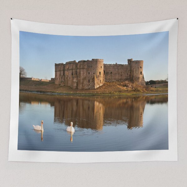 Item preview, Swans at carew castle designed and sold by AnthonyThomas.