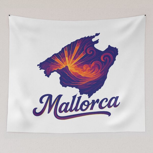 Item preview, Mallorca Island Holiday Silhouette Summer Gift designed and sold by Pineapple-Tree.