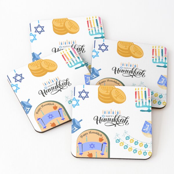 Item preview, Happy Chanukah, Hanukkah, Hanukah set of stickers designed and sold by TavStone.