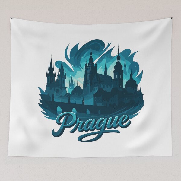 Item preview, Prague Praha capital Czech Republic maritime gift designed and sold by Pineapple-Tree.