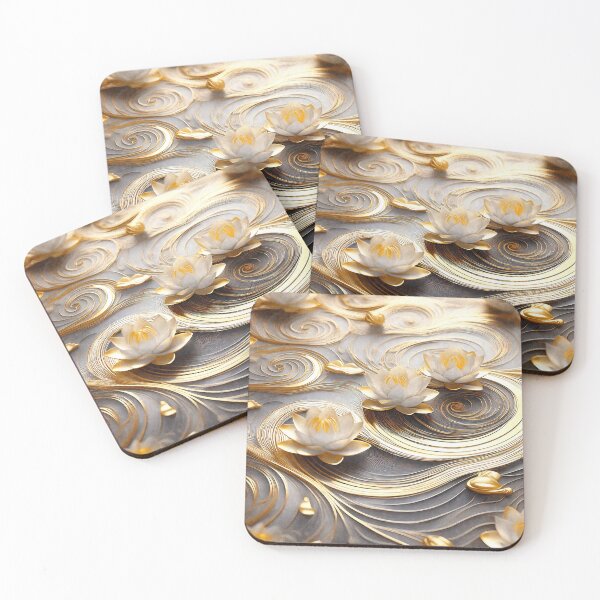Item preview, Gold and Silver Lotus designed and sold by MystAvalon.