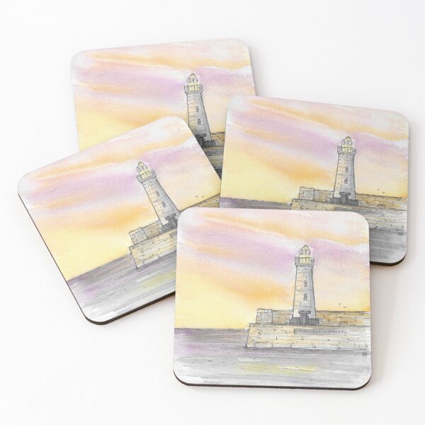 Item preview, Donaghadee Lighthouse at sunset. designed and sold by DebTheZeb.