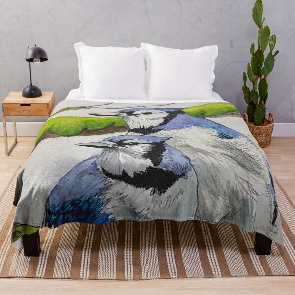 Item preview, Blue Jays on Mossy Branch designed and sold by heroberts15.