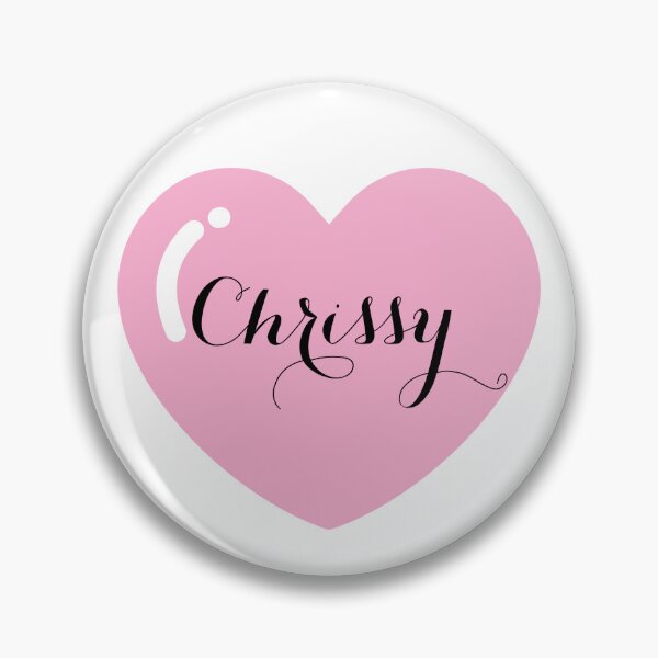 Item preview, Chrissy Name with Pink Heart  designed and sold by Monika Howarth.