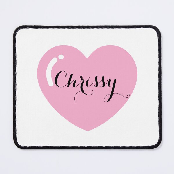 Item preview, Chrissy Name with Pink Heart  designed and sold by Monika Howarth.