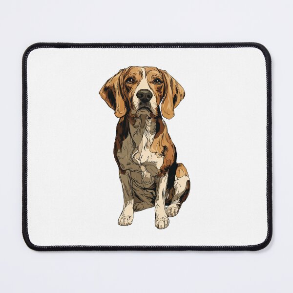 Item preview, American Foxhound Dog Illustration designed and sold by whyitsme.