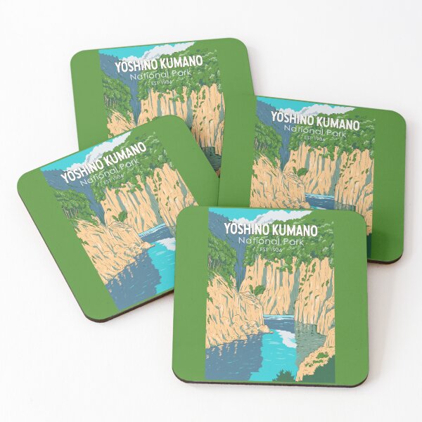 Item preview, Yoshino Kumano National Park Japan Illustration Travel Art Vintage designed and sold by KrisSidDesigns.
