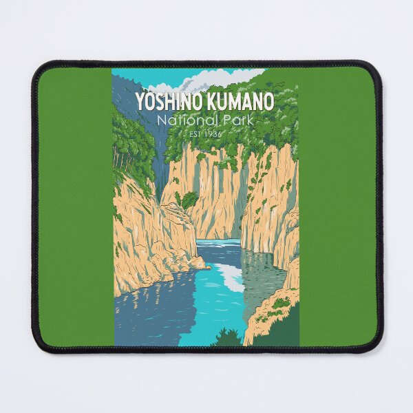 Item preview, Yoshino Kumano National Park Japan Illustration Travel Art Vintage designed and sold by KrisSidDesigns.