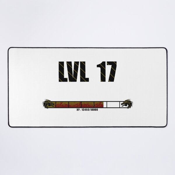 Item preview, Level Up Gaming Level 17 – Dragon Fantasy Gamer designed and sold by DesignedFlow.