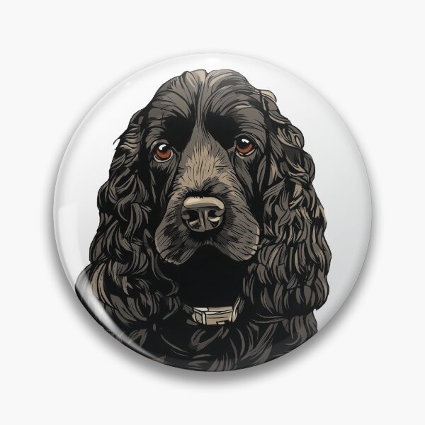 Item preview, Black Cocker Spaniel Dog Illustration designed and sold by whyitsme.