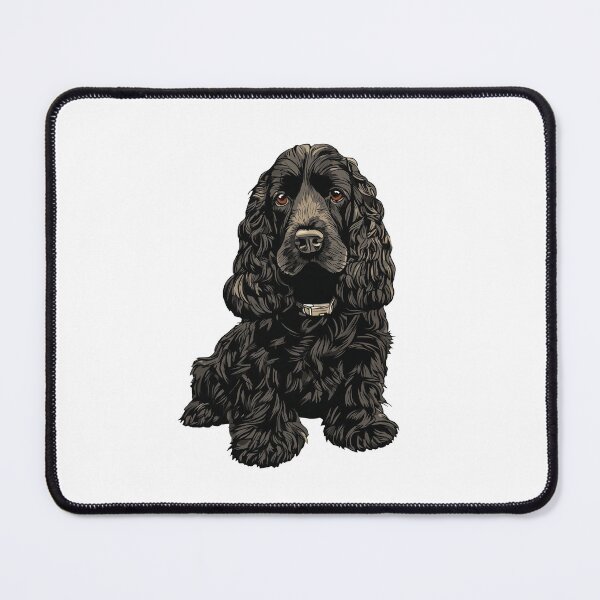Item preview, Black Cocker Spaniel Dog Illustration designed and sold by whyitsme.