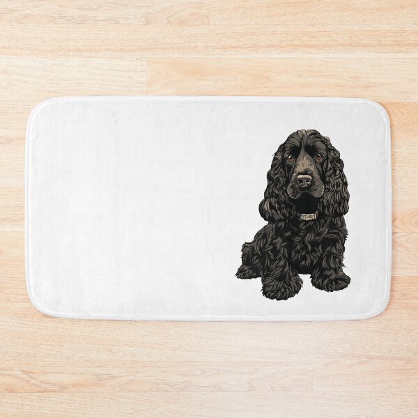 Item preview, Black Cocker Spaniel Dog Illustration designed and sold by whyitsme.