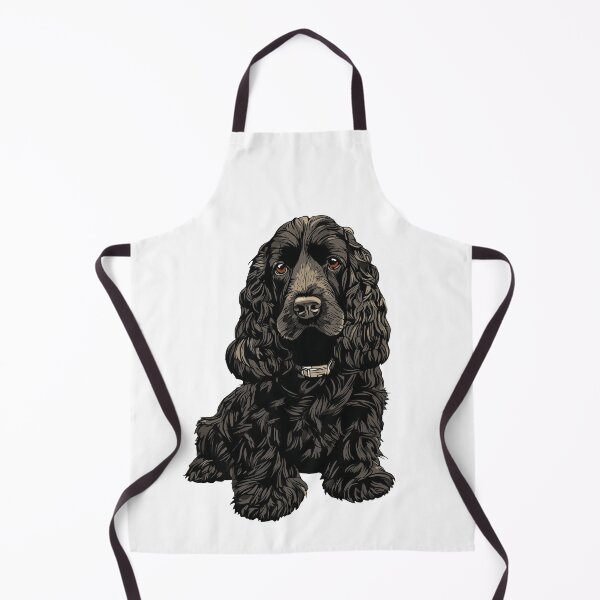 Item preview, Black Cocker Spaniel Dog Illustration designed and sold by whyitsme.