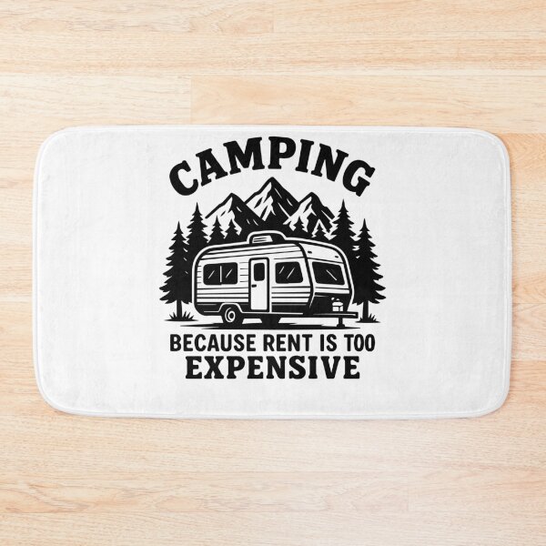 Item preview, Funny Camping Design for expensive rent designed and sold by LuminOrb.