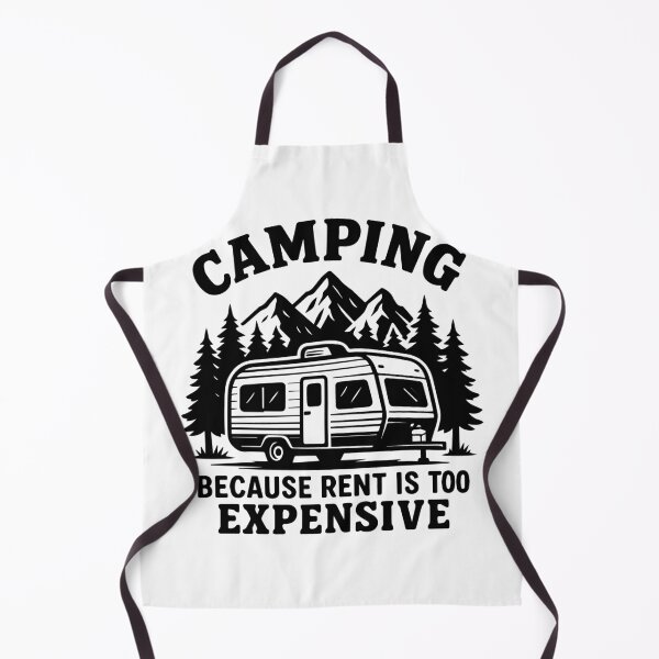 Item preview, Funny Camping Design for expensive rent designed and sold by LuminOrb.