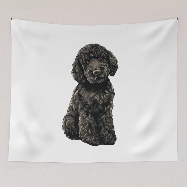 Item preview, Black Poodle Dog Illustration designed and sold by whyitsme.