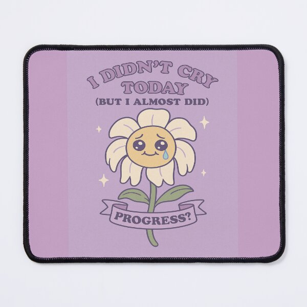 Item preview, I Didn’t Cry Today (But I Almost Did) – Sad Flower Aesthetic Tee for Soft Girls, Emo College Students, Pastel Goth Dorm Style designed and sold by ReyDeLaCalle.