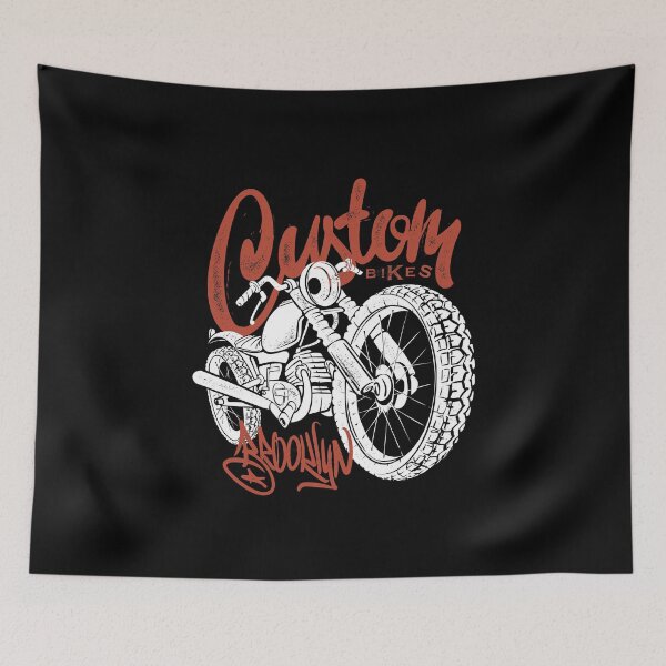 Item preview, motorcycle shop vintage custom designed and sold by Joncasmiart.